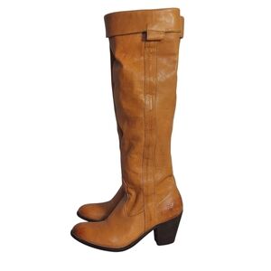 Frye Taylor Honey Vintage Brown OTK  Tall Boots Piratecore